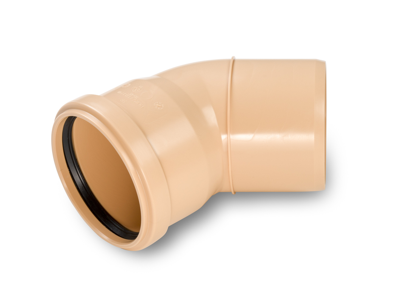 PP SP-BEND SOCKETED INCL. SEAL DN 110 45° SN 8 (SN 12)